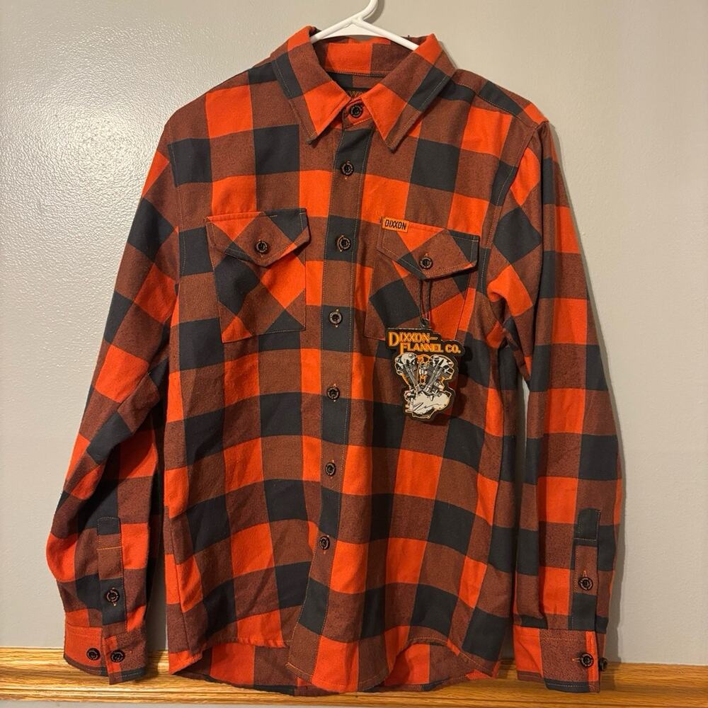 NWT Dixxon The Knuck Flannel Orange XS